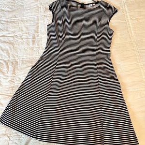 GAP Knit Fit and Flare Striped Dress